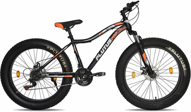 PLUTUS Super Fat Bike with 21 Gears Multi Speed, Fat Cycle with Dual Disc Brake 26 T (inch) Fat Tyre Cycle