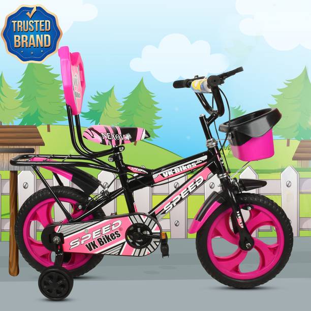 NEXOVA 14T LITTLE SPEED CARRIER PVC Mud. (PINK) FOR 3 TO 4 YEARS KIDS 14 T BMX Cycle