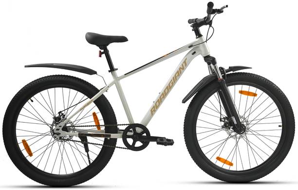 RoadGiant SQUAD BG-26-BG-DULL WHITE-SINGLE SPEED- STEEL 26 T (inch) Mountain Cycle