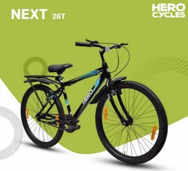 HERO NEXT 2.0 IBC V-BRK S/RIM PLASTIC MUGUARD 26*2.35 TYRES 26 T माउंटेन/हार्डटेल साइकिल