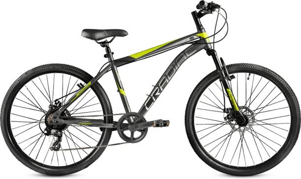 CRADIAC HUSTLER X7 7 SPEED|FRONT SUSPENSION FORK| DUAL DISC BRAKE|shimano gears 29 T (inch) Mountain Cycle