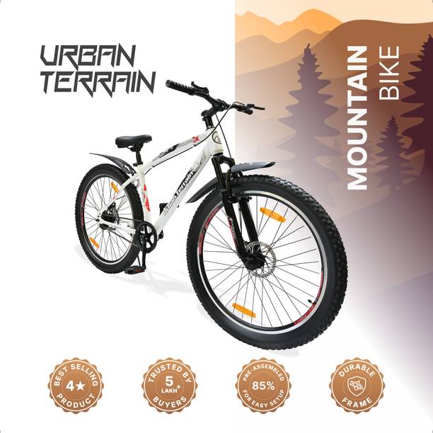 Urban Terrain Bolt Pro Cycles for Men with Steel Frame & Dual Disc Brake MTB Bike 27.5 T Road Cycle