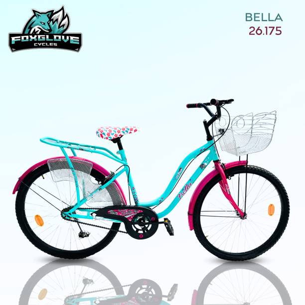 FOXGLOVE BELLA 26 INCH INBUILD CARRIER WITH SAREE GUARD CYCLE FOR AGE 10 PLUS YRS 26 T (inch) Road Cycle