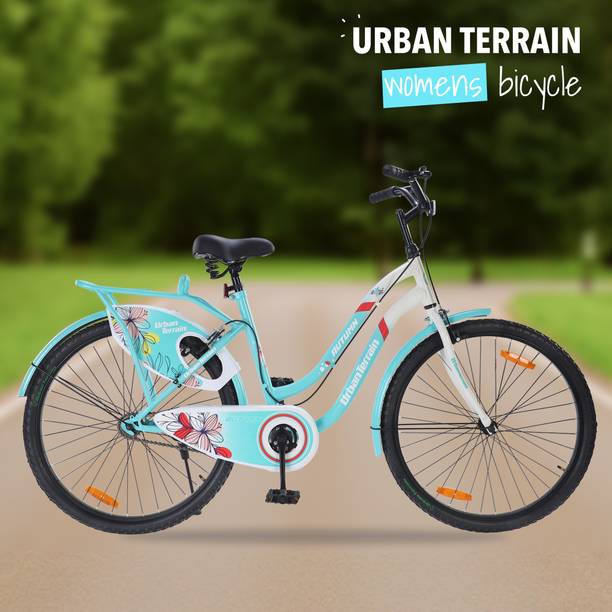 Urban Terrain Autumn for Girls/Women with Steel Frame & Inbuilt Carrier for 13+ years 26 T Road Cycle