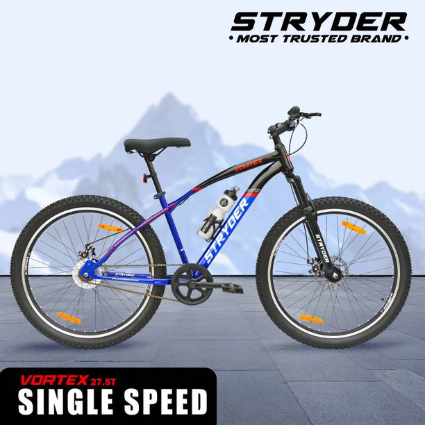 STRYDER 27.5" Vortex Single Speed with Disc Brakes & Front Suspension | 27.5 T (inch) Mountain Cycle