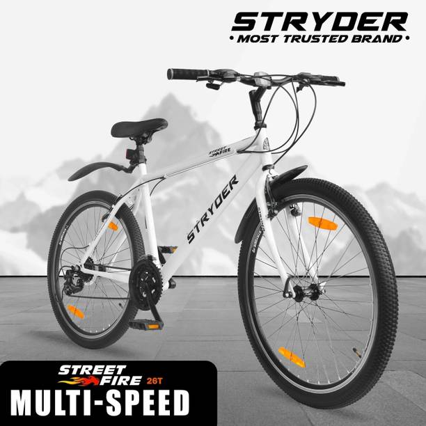 STRYDER 26" Street Fire 21 Speed Bicycle | Durable & Stylish Ride 26 T (inch) Mountain Cycle