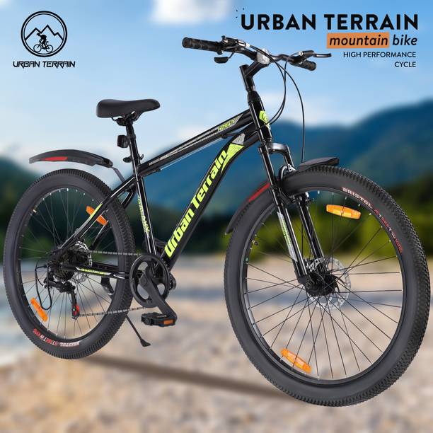 Urban Terrain Max Geared High Performance MTB Cycles For Men With Dual Disc Brake 26 T