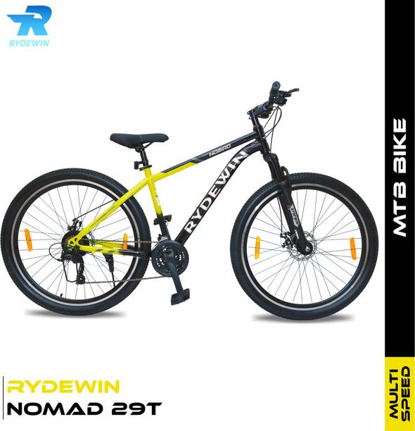 RYDEWIN NOMAD Front Suspension, 85% Installed Water Decal Sticker and Dual Disc Brake 29 T Mountain Cycle