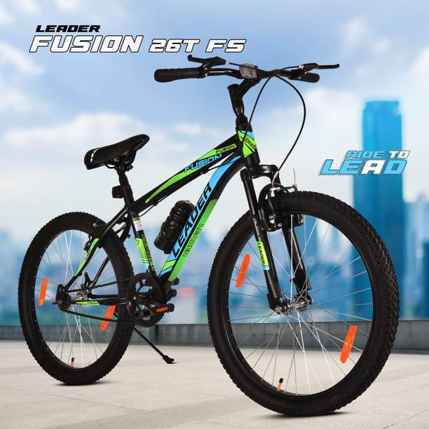 LEADER Fusion 26T MTB with Front Suspension Single Speed Cycle 26 T माउंटेन साइकिल