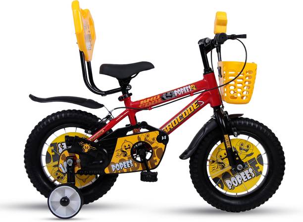 Oxygen Kids Cycles Popees for Boys and Girls | Age Group 2-5 Years SEMI-Assembled 14 T (inch) BMX Cycle