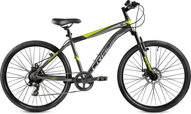 CRADIAC HUSTLER 7 Speed | Fully Fitted | Suspension | Dual Disc 26 T (inch) Mountain Cycle