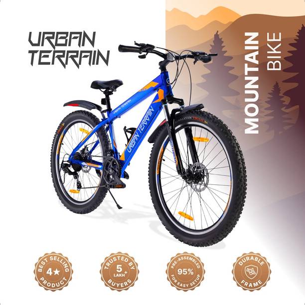 Urban Terrain Mountain Bike Shimano Geared Cycles for Men with Dual Disc Brake MTB UT1001 27.5 T (inch) Road Cycle