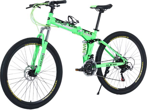 Track Jack FOLDABLE CYCLE WITH FREE LOCK / DISK BRAKE / DUAL SUSPENSION 27.5 T (inch) Folding Bikes/Folding Cycle