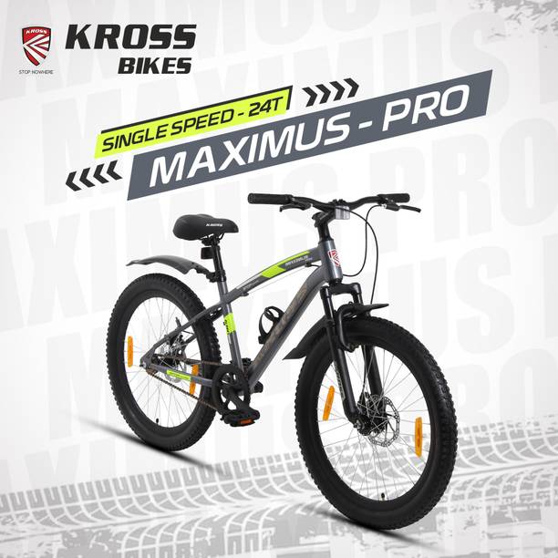 Kross Maximus Pro - Single Speed, Dual Disc, Front Suspension 24 T (inch) Mountain Cycle