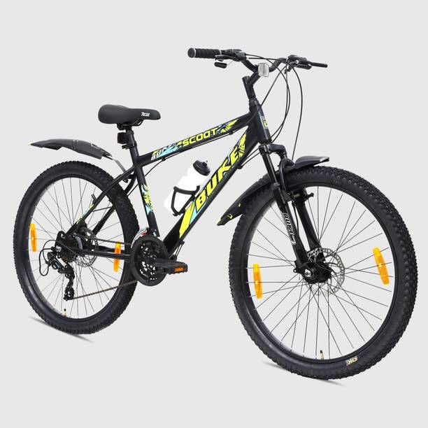 Buke SCOOT 26T Geared Cycle for Men & Boys Dual Disc Brake & StylishDesign 85% Fitted 26 T (inch) Mountain Cycle
