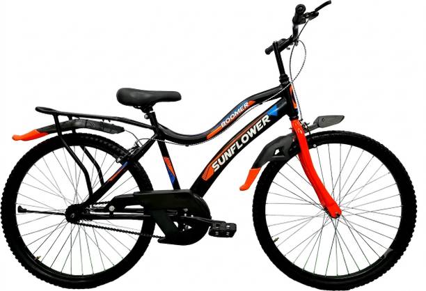 Sunflower Boomer 26 Inch Single Speed Hybrid City Bike with Heavy Duty 26 T (inch) Hybrid Cycle/City Bike
