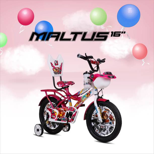 CAPENT Kids' 16-inch Pink bicycle for boys and girls aged 4 to 7 16 T (inch) Road Cycle
