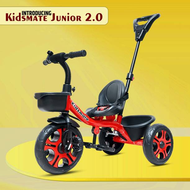 Kidsmate Junior 2.0 Kids Tricycle With Parental Control, Storage Basket, 10 T (inch) Road Cycle