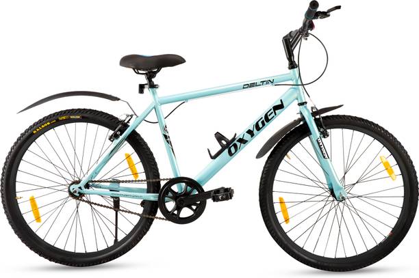 Oxygen DELTIN MTB 26T Bicycle | Non Geared Steel Frame Cycle for Adults 26 T (inch) Mountain Cycle