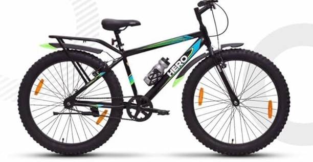 HERO NEXT IC 26:300|SEMI FAT TYRE CYCLE For 12+ years (unisex) Black 26 T (inch) Fat Tyre Cycle