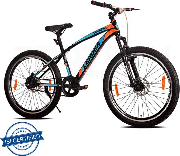LEADER Taximo 26T Single Speed MTB cycle with Dual Disc Brake and Front Suspension 26 T माउंटेन साइकिल