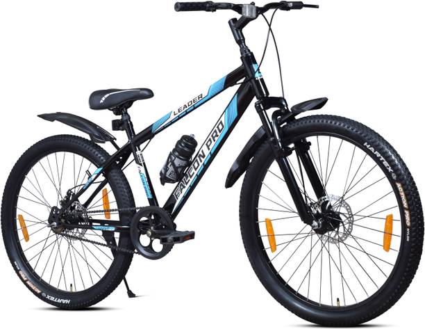 LEADER Falcon Pro 26T Bicycle for Men | MTB Bike, Front Suspension & Dual Disc Brakes | 26 T
