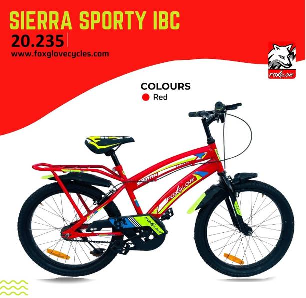 FOXGLOVE SIERRA SPORTY 20.235 IBC RED GREEN STEEL FRAME FOR 5 PLUS AGE 90% FITTED 20 T (inch) Road Cycle