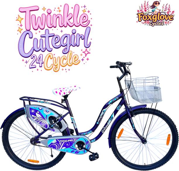 FOXGLOVE TWINKLE 24 INCH LADY BICYCLE PURPLE FOR AGE 8 PLUS YRS 85% FITTED 24 T (inch) Road Cycle