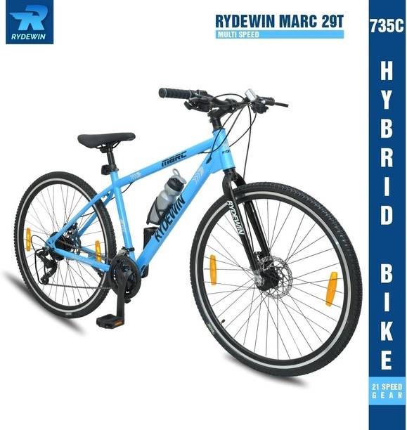 RYDEWIN MARC 735C Dual Disc Brake Hybrid Bike with Double Wall Alloy Rim Nylon Tyre 700C T (inch) Hybrid Cycle/City Bike