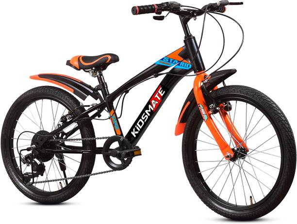 Kidsmate Stario 2.0 Bike 20T 7 Speed Kids Cycle, Gear Bicycle for Boys & Girls 7 to 10 Yr 20 T (inch) Road Cycle