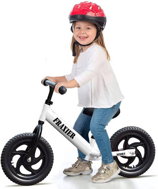 AMBERZ Balance Bike For 2-5 Years Old Kids No Pedal With Adjustable Seat Height 12 T (inch) Recreation Cycle