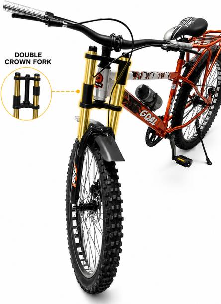 GOAL SAMURAI|| DOUBLE CROWN FORK|| DOUBLE DISC 26 T (inch) Mountain Cycle