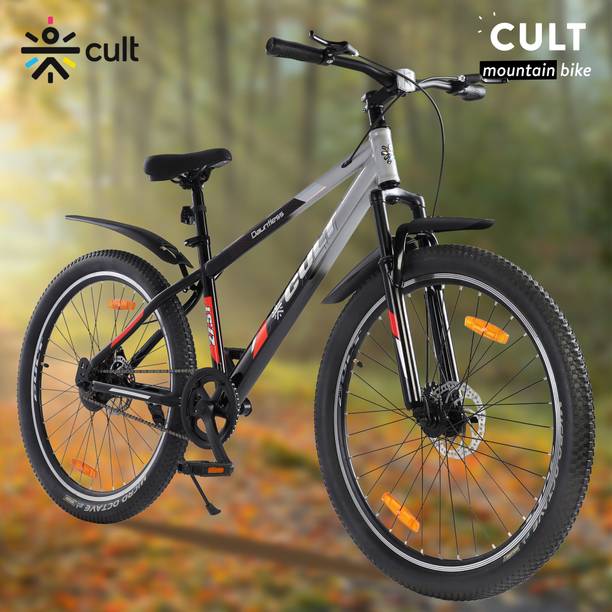 Cultsport by Cult Dauntless Cycles for Men with Steel Frame & Dual Disc Brake MTB 27.5 T (inch) Road Cycle