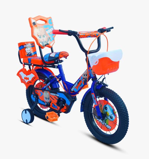 H HARSTAR BIKES Blue 14" cycle for kids 3 years to 5 years 14 T Road Cycle 14 T (inch) Road Cycle