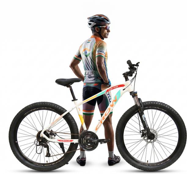 Crow VIPER 24 SPEED|6061 ALLOY FRAME|ZOOM LOCKOUT SUSPENSION|shimano gears 29 T (inch) Mountain Cycle