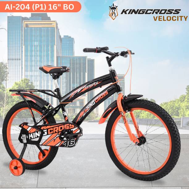 KINGCROSS 16T VELOCITY WITH INBUILT CARRIER - TYRE & TUBE FOR AGE 4 TO 6 YEARS 204_P01 16 T BMX Cycle