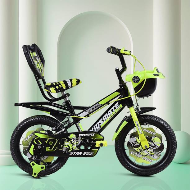 Kidsmate Star Ride 14T Kids Bicycle with Training Wheels | Cycle For Kids Aged 2-5 yrs 14 T (inch) Road Cycle