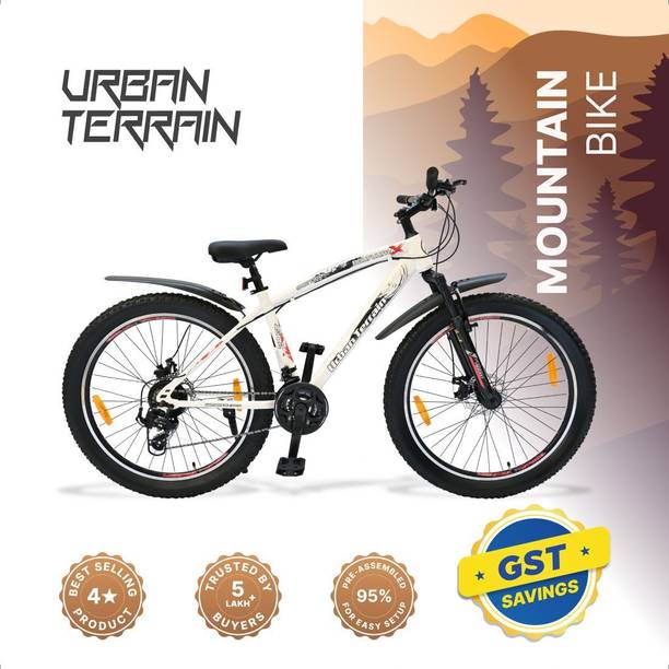 Urban Terrain Shimano Geared 27.5T Cycles for Men with Dual Disc Brake MTB Bolt Ultra 27.5 T (inch) Road Cycle