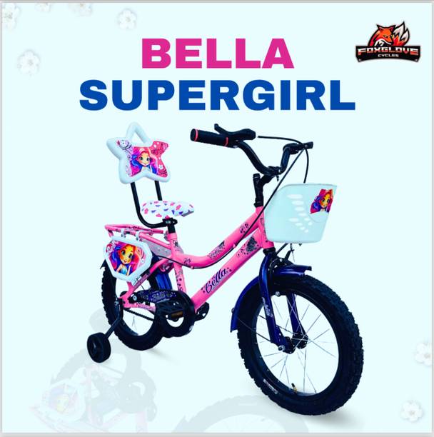 FOXGLOVE BELLA 16 INCH BARBIE PINK BICYCLE IN TUBELESS TYRE FOR KIDS AGE 5 TO 8 YEARS 16 T