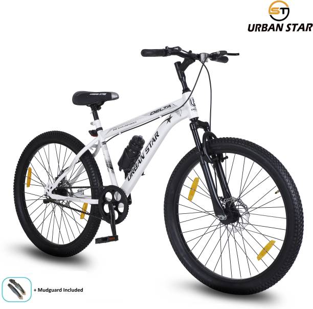 Urban Star DELTA 26T MTB Bicycle without Gear Single Speed with FS DD Brake - WHITE 26 T Mountain Cycle