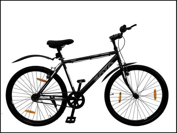 CAYA Carbon 26" Pearl Metallic Black Lightweight, Freestyle, Anti Rust Alloy Rims 26 T (inch) Hybrid Cycle/City Bike