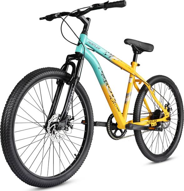 Crow HUSTLER SINGLE SPEED | DUAL DISC | FRONT SUSPENSION | FULLY FITTED 26 T (inch) Mountain Cycle