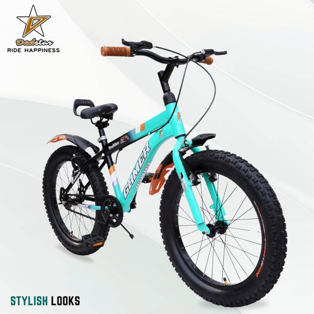 DADSTAR GAMER 20 INCH FAT TYRE 20.300 V BRAKE 20T KIDS CYCLE SEA GREEN COLOUR 20 T (inch) Road Cycle