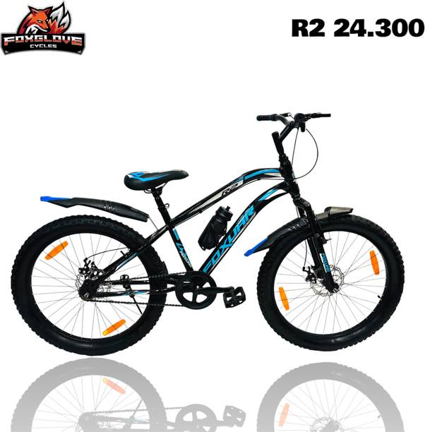 FOXGLOVE R2 24.300 GLOSSY BLUE ALLOY RIM FAT TYRE TUBE FOR HEIGHT 5FT TO 6 FT 90% FITTED 24 T (inch) Road Cycle