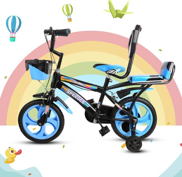 Lsn rides 14T PVC RIM BLUE SPEEDER DOUBLE GADDI CYCLE FOR BOYS AND GIRLS 14 T (inch) BMX Cycle