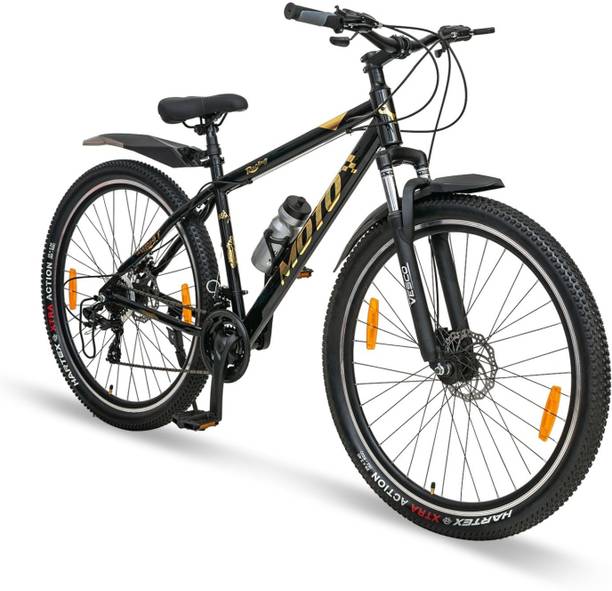 VESCO Moto Black with Shimano Gear MTB 29 T माउंटेन साइकिल