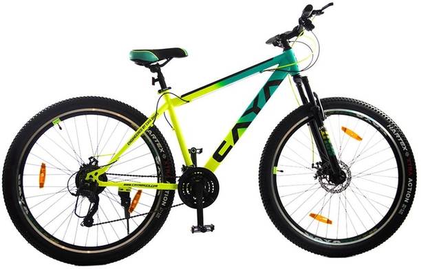 CAYA Split 29" Teal/Floro Green Double Alloy Rim Dual Disk Brake & Front Suspension 29 T