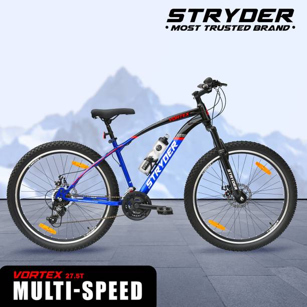 STRYDER 27.5" Vortex 21 Speed with Disc Brakes & Front Suspension | 27.5 T (inch) Mountain Cycle
