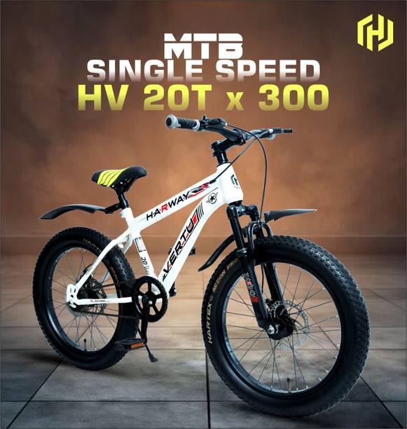 Ashoka Harway Vertu Kids Bike | Semi-Fat Tires, Front Suspension, Dual Disc Brakes 20 T (inch) Road Cycle