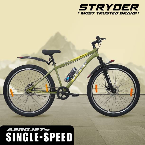 STRYDER Aerojet 29T Sporty Cycle - Single-Speed, Sleek Design & Strong Build | 29 T (inch) Mountain Cycle